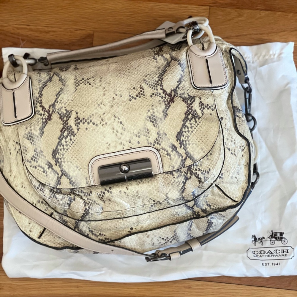 Coach | Kristin Python Leather Shoulder Bag - image 2